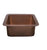 Thompson Traders NS25033H Vernazza Renovation Kitchen Rectangular Hand Hammered Copper Prep-Sink  Antique Copper