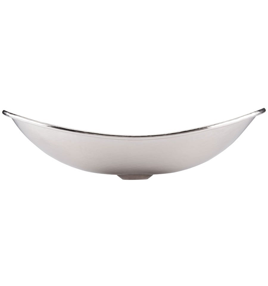 Thompson Traders NS25036-BRN Rennovations Bath Nickel Calder Oval Boat Shaped Handcrafted Copper Hammered Nickel