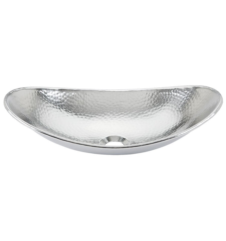 Thompson Traders NS25036-BRN Rennovations Bath Nickel Calder Oval Boat Shaped Handcrafted Copper Hammered Nickel