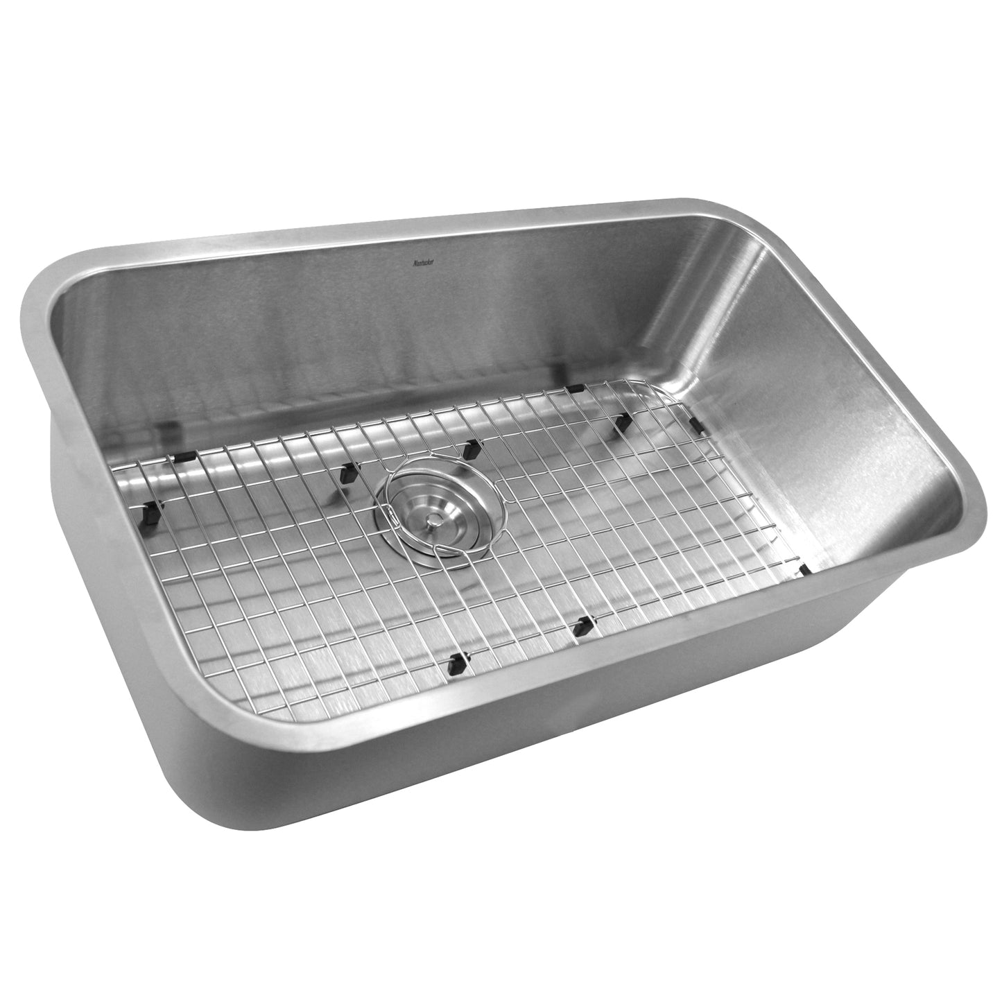 Nantucket Sinks NS3018-9-16 Large Rectangle Single Bowl Undermount Kitchen Sink, 9 Inches Deep