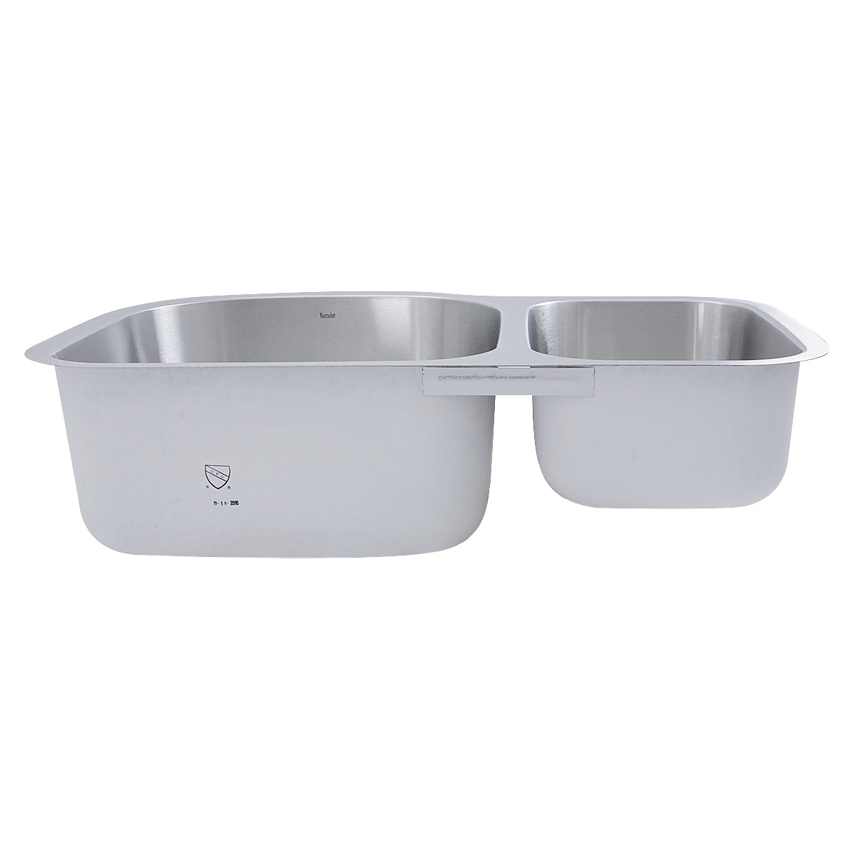 Nantucket Sinks NS3121-16 NS3121-16 - 31.5 Inch 70/30 Double bowl Undermount Stainless Steel Kitchen Sink, 16 Gauge