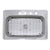 Nantucket Sinks NS3322-8 NS3322-8  33 Inch Large Rectangle Single Bowl 18 Gauge Stainless Steel Drop In Kitchen Sink