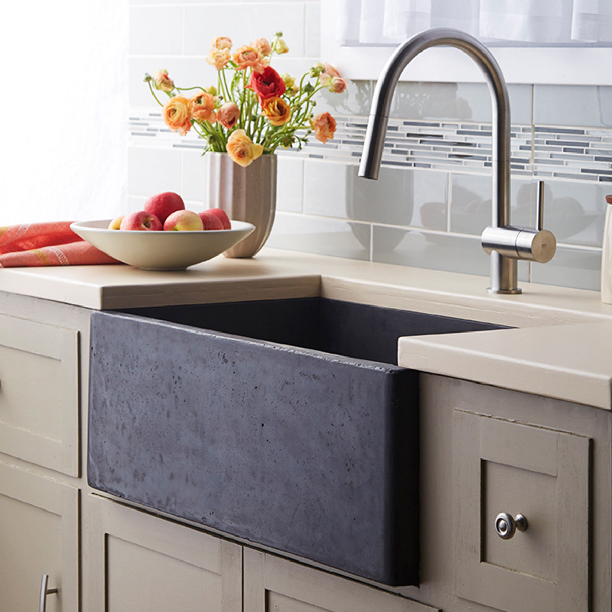 Native Trails NSK3018 Farmhouse 3018 Native Stone Kitchen Sink