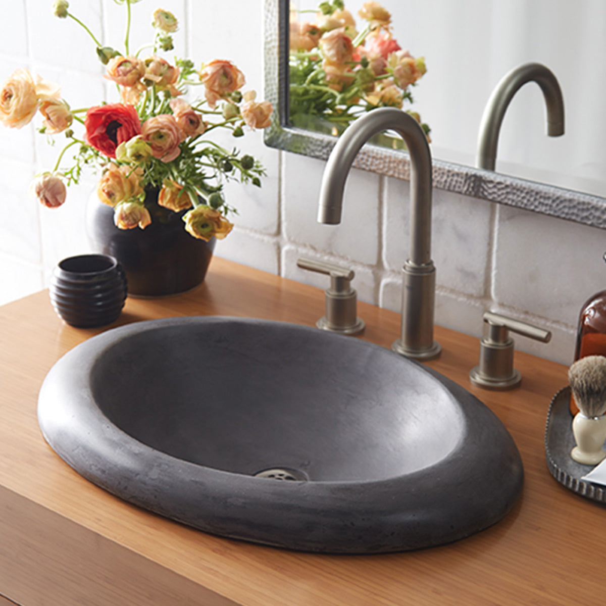 Native Trails NSL Cuyama Native Stone Bath Sink Ash