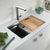 Houzer Novus 18 Gauge Stainless Steel Undermount Dual Platform Workstation Kitchen Sink - Parent
