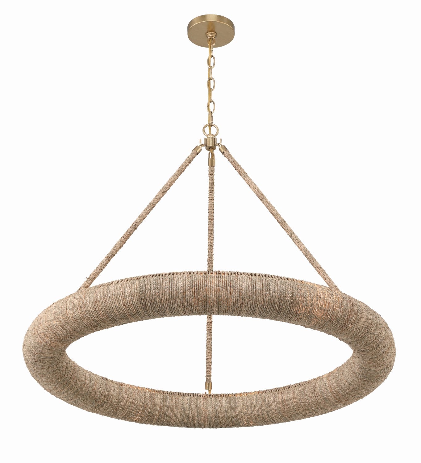 Crystorama OAK-7538-SG Oakley Integrated LED Chandelier - Soft Gold