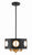 Crystorama ODE-700-BK-GA Odelle 4 Light Pendant - Black and Antique Gold