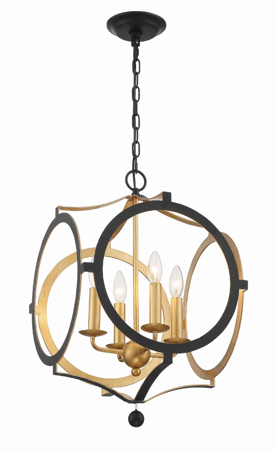 Crystorama ODE-704 Odelle 4 Light Chandelier - Parent