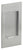 Omnia 7036 Pocket Door Pull Blank