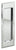Omnia 7037 Pocket Door Pull Blank