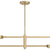 Crystorama ORS-734-MG Orson 4 Light Chandelier - Modern Gold