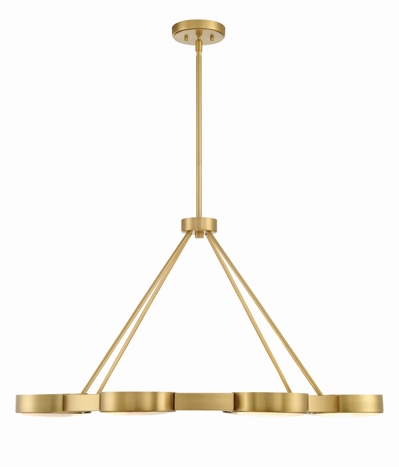 Crystorama ORS-738-MG-ST Orson 8 Light Chandelier - Modern Gold