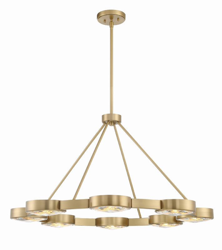 Crystorama ORS-738-MG Orson 8 Light Pendant - Modern Gold