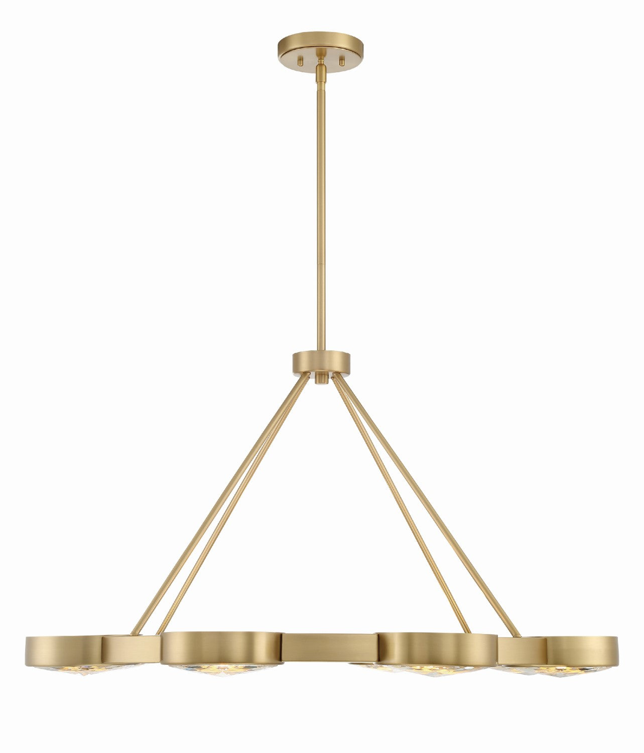 Crystorama ORS-738-MG Orson 8 Light Pendant - Modern Gold