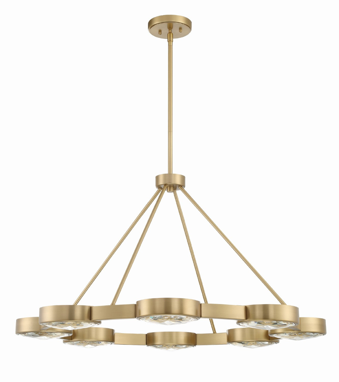 Crystorama ORS-738-MG Orson 8 Light Pendant - Modern Gold