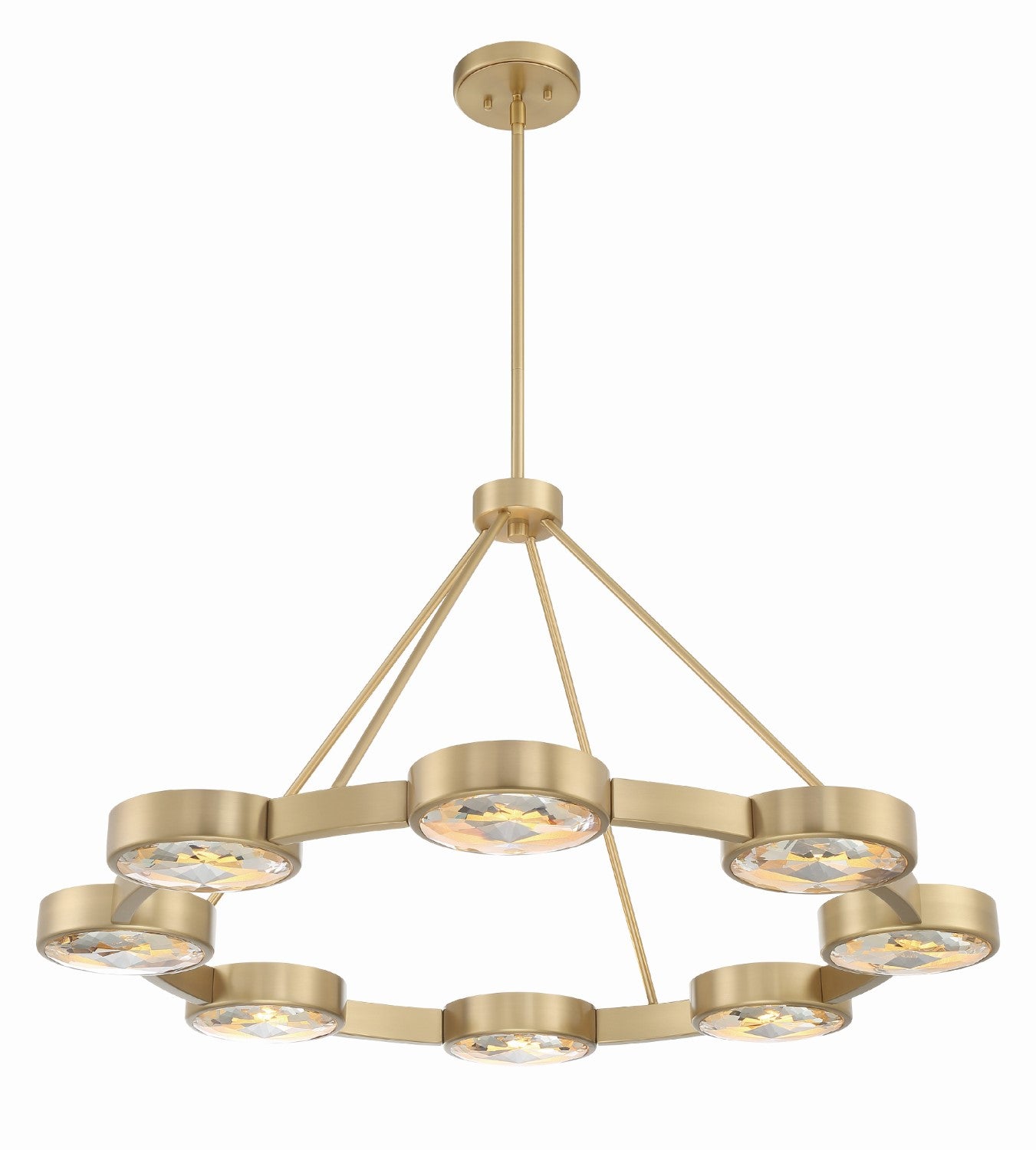Crystorama ORS-738-MG Orson 8 Light Pendant - Modern Gold