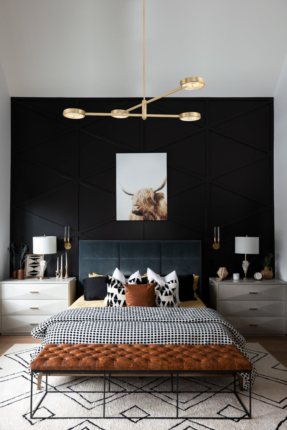 Crystorama ORS-738-MG Orson 8 Light Pendant - Modern Gold