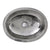 Nantucket Sinks OVS-OF 17.5 Inch x 13.75 Inch Hand Hammered Oval Undermount Bathroom Sink With Overflow