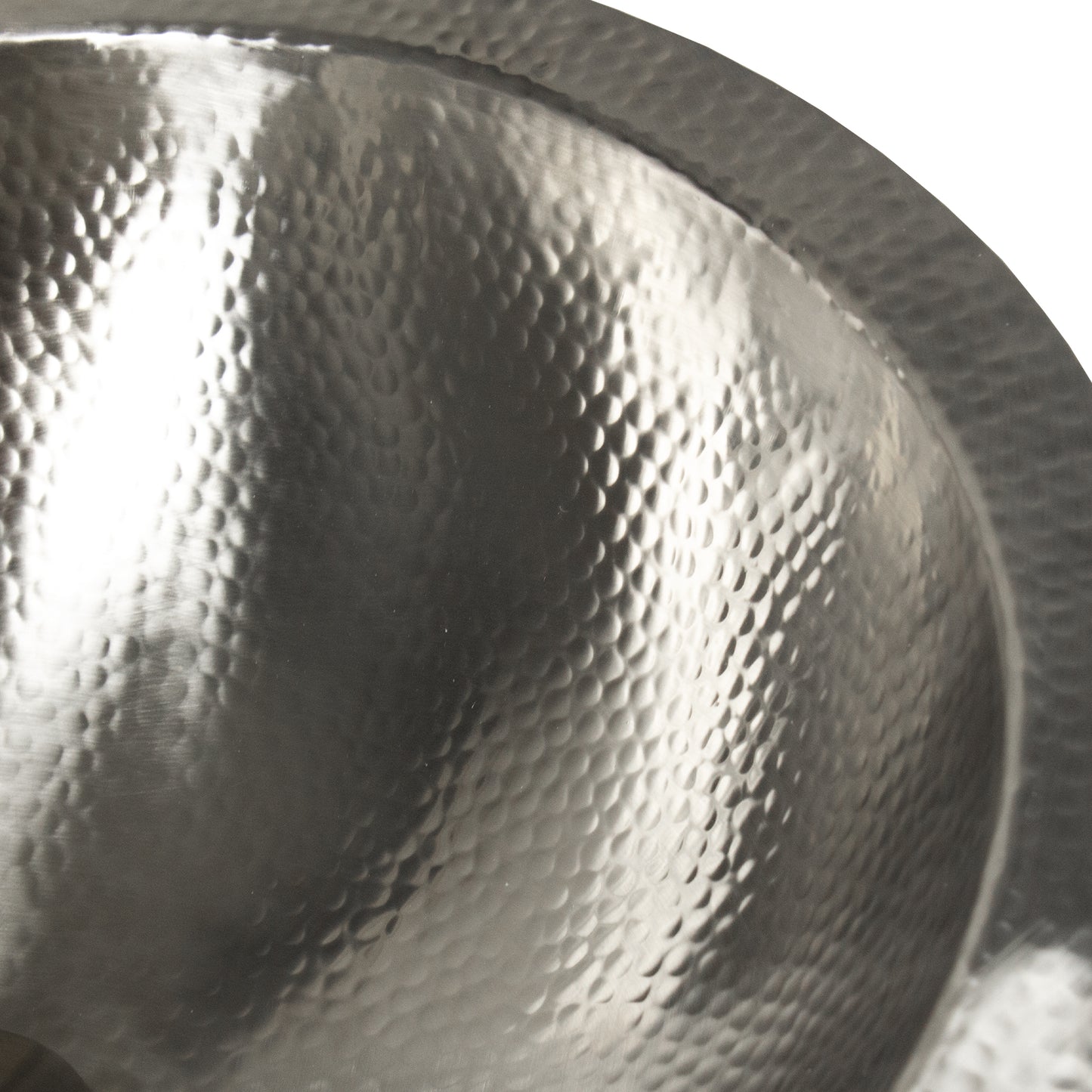 Nantucket Sinks OVS2017 OVS2017 19.75 Inch Hand Hammered Matte Stainless Steel Oval Bathroom Sink