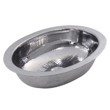 Load image into Gallery viewer, Nantucket Sinks OVS 17.75 Inch x 13.75 Inch Hand Hammered Oval Undermount Bathroom Sink