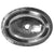 Nantucket Sinks OVS 17.75 Inch x 13.75 Inch Hand Hammered Oval Undermount Bathroom Sink