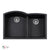 Houzer P-175U Cassiano Italian 33 inch Cloud Undermount 60/40 Double Bowl Granite Kitchen Sink