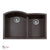 Houzer P-175U Cassiano Italian 33 inch Cloud Undermount 60/40 Double Bowl Granite Kitchen Sink