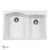 Houzer P-175 Cassiano Italian 33 inch Cloud Drop-in Topmount 60/40 Double Bowl Granite Kitchen Sink - Parent