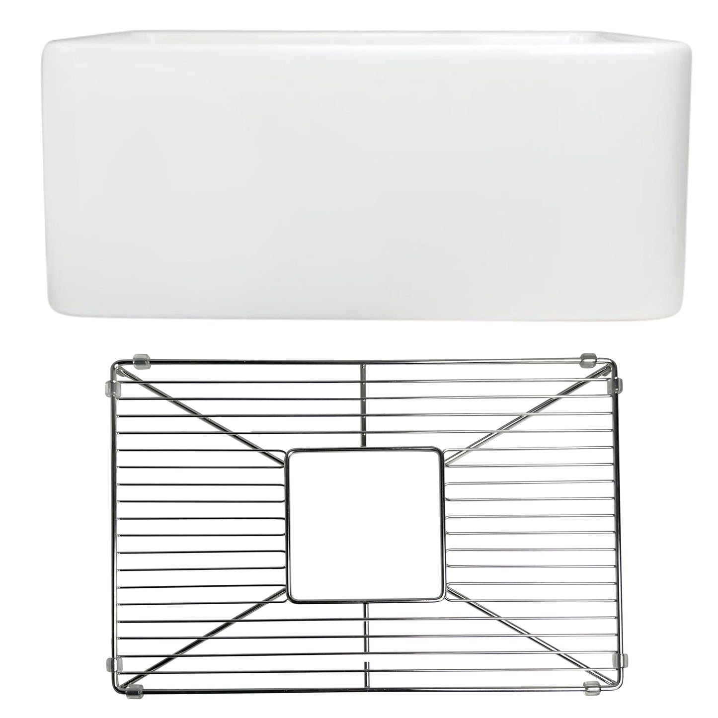 Nantucket Sinks P-FCS23 23.25 Inch Farmhouse Kitchen Sink