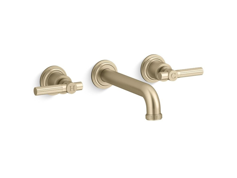 Kallista P21223-LV Central Park West  Wall-Mount Lavatory Bathroom Sink Faucet, Lever Handles
