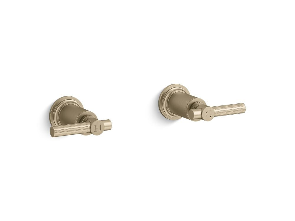 Kallista P21356-LV Central Park West Wall-Mount Bath Faucet Lever Handles
