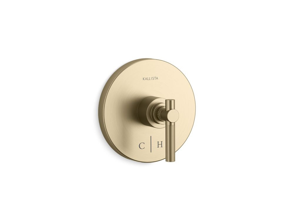 Kallista P21383-LV Central Park West Thermostatic Trim, Lever Handle