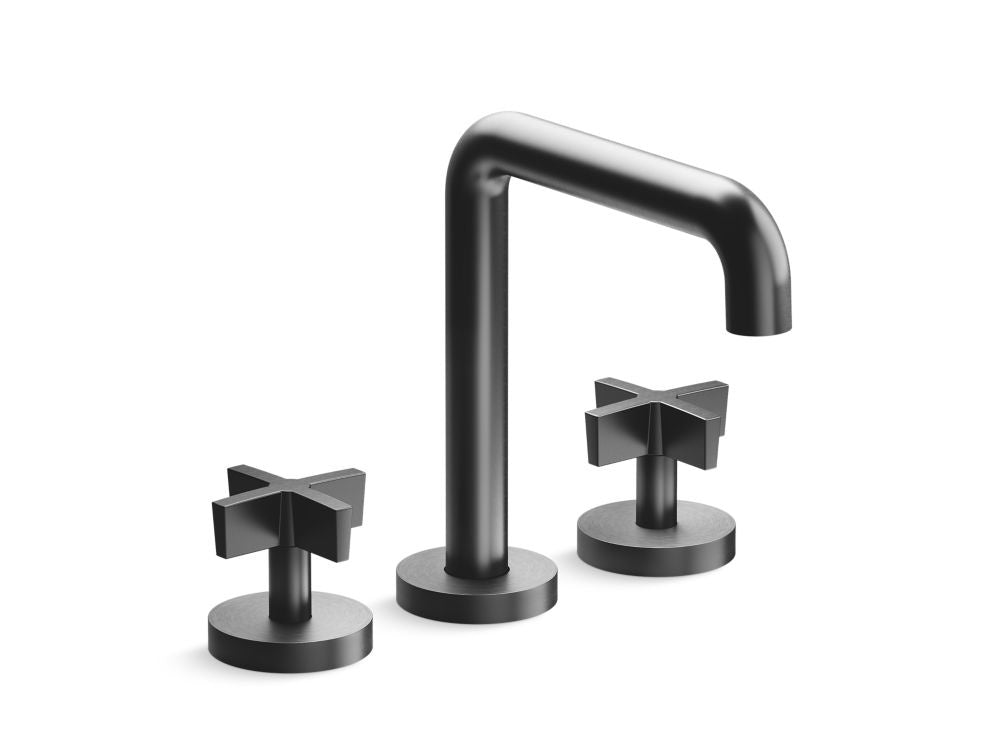 Kallista P21802-CR One Deck-Mount Roman Tub Bath Faucet, Tall Spout, Cross Handles