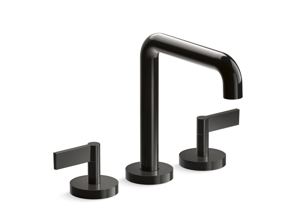 Kallista P21802-LV One Deck-Mount Roman Tub Bath Faucet, Tall Spout, Lever Handles