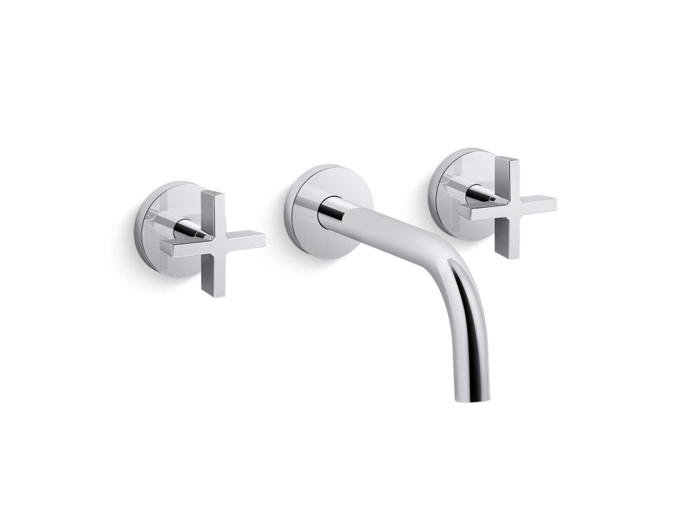 Kallista P21803-CR One Wall-Mount Lavatory Bathroom Sink Faucet, Cross Handles - Parent