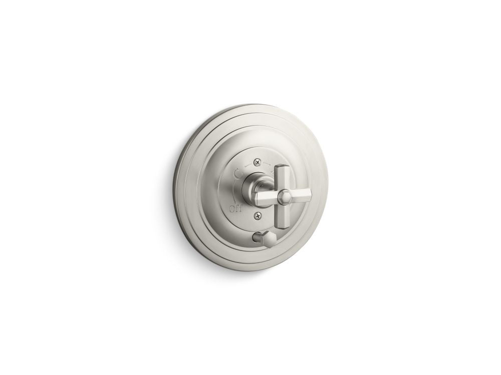 Kallista P22716-XX For Town Pressure Balance W/ Diverter Trim, Cross Handle