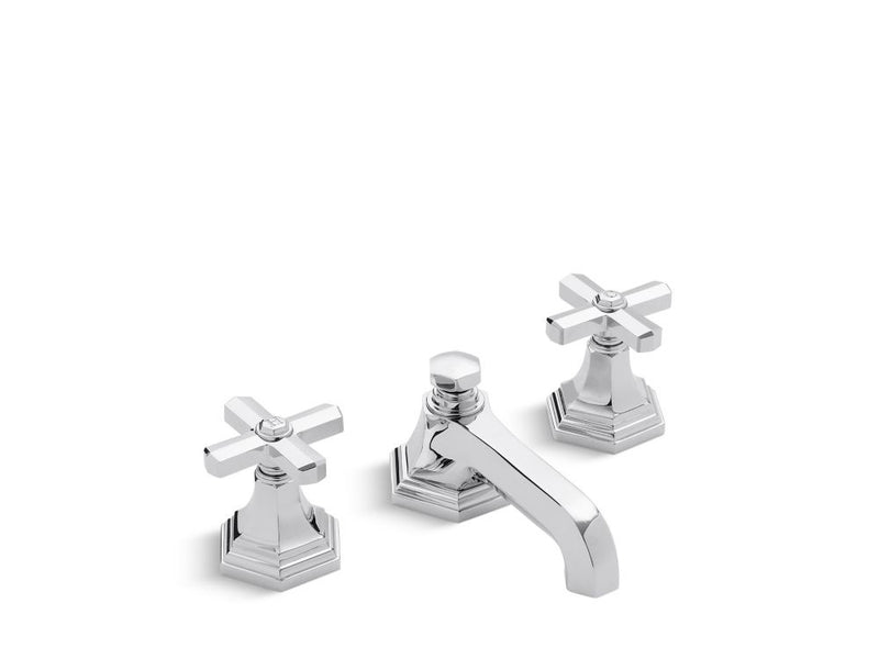 Kallista P22731-00 For Town Lavatory Bathroom Sink Faucet, Low Spout, Cross Handles