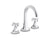 Kallista P22732-00 For Town Lavatory Bathroom Sink Faucet, Tall Spout, Cross Handles