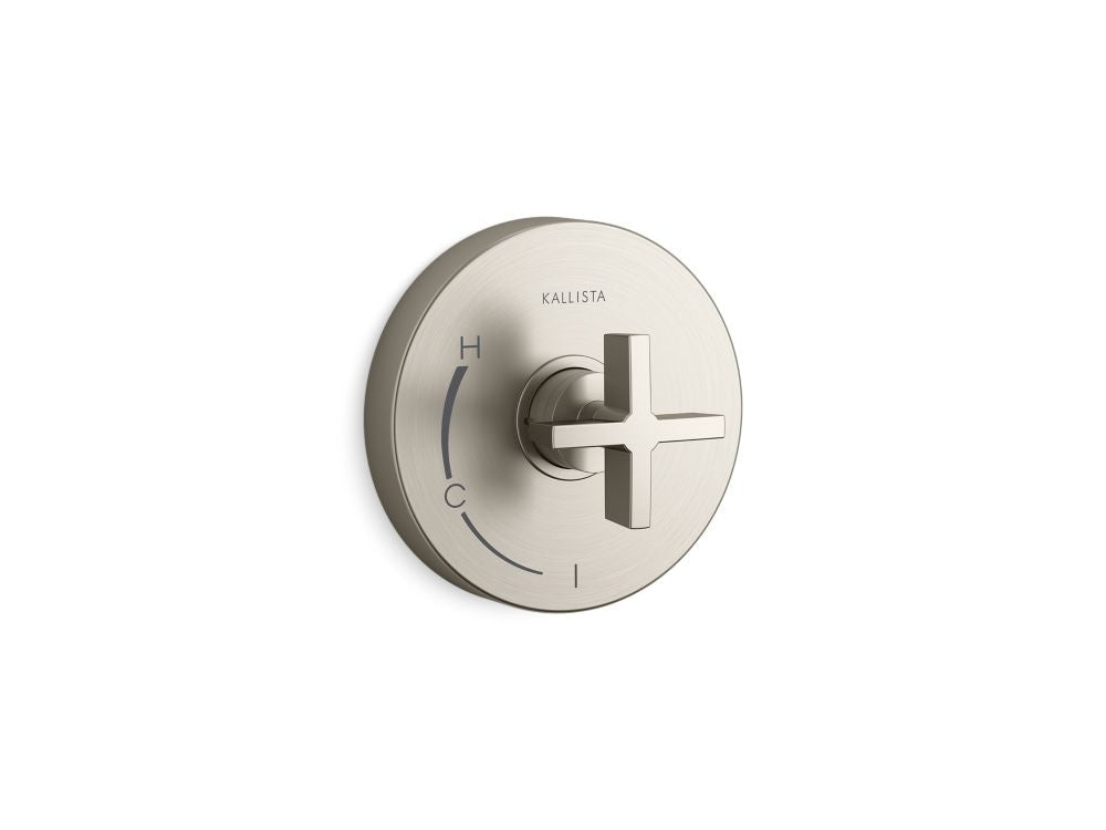 Kallista P24415-CR One Pressure Balance Trim, Cross Handle