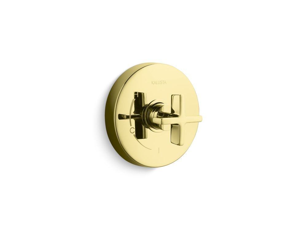 Kallista P24415-CR One Pressure Balance Trim, Cross Handle