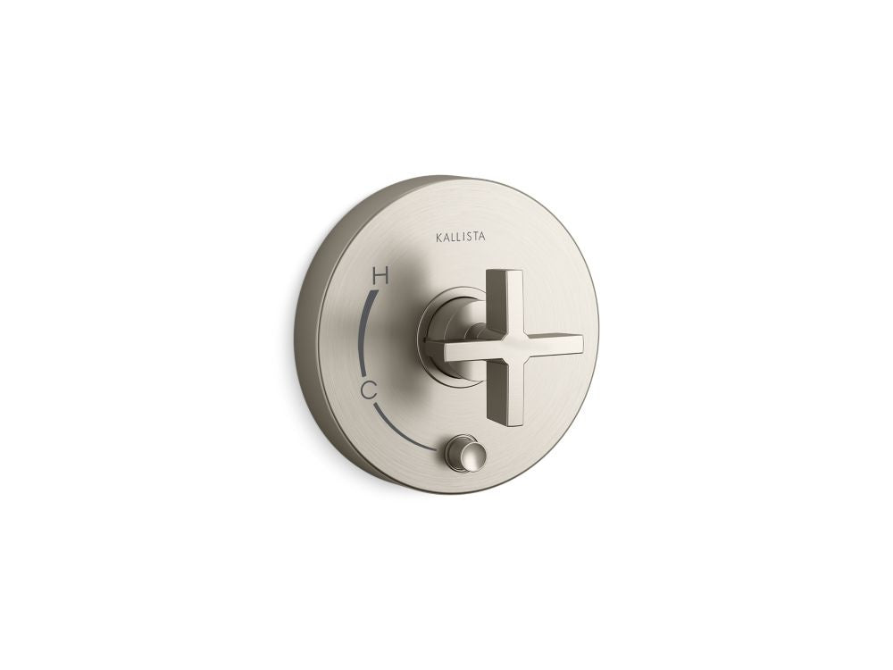Kallista P24416-CR One Pressure Balance W/ Diverter Trim, Cross Handle