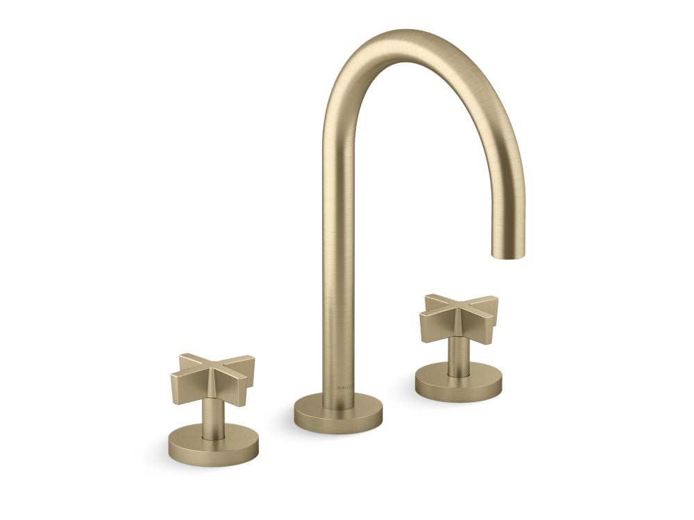 Kallista P24490-CR One Lavatory Bathroom Sink Faucet, Gooseneck, Cross Handles