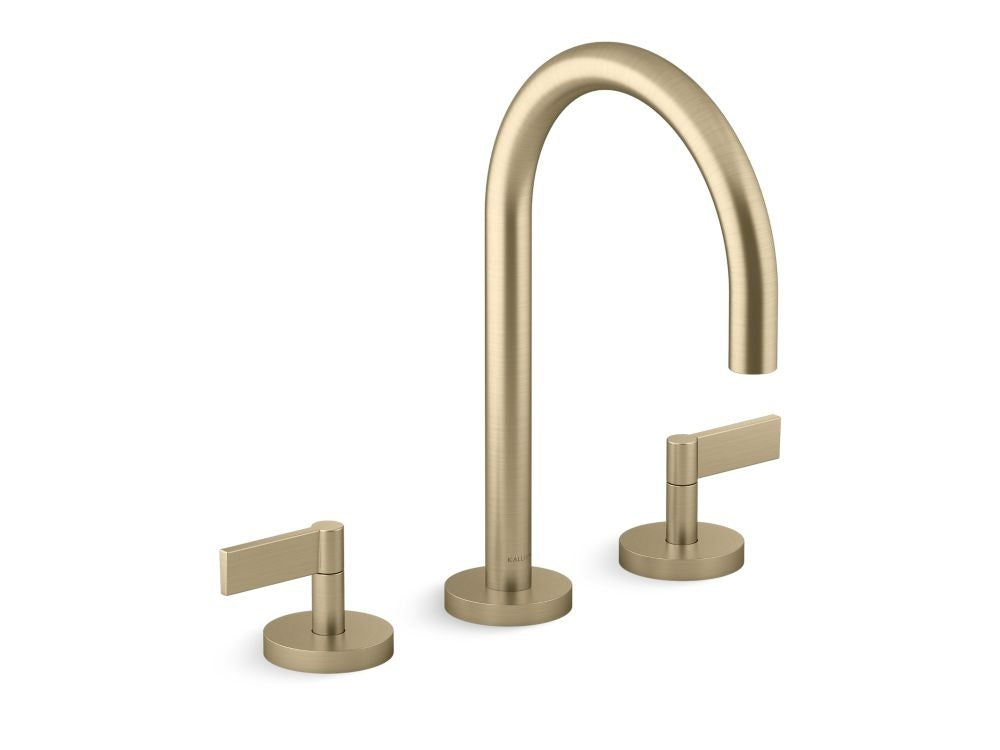 Kallista P24490-LV One Lavatory Bathroom Sink Faucet, Gooseneck, Lever Handles