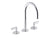 Kallista P24490-LV One Lavatory Bathroom Sink Faucet, Gooseneck, Lever Handles