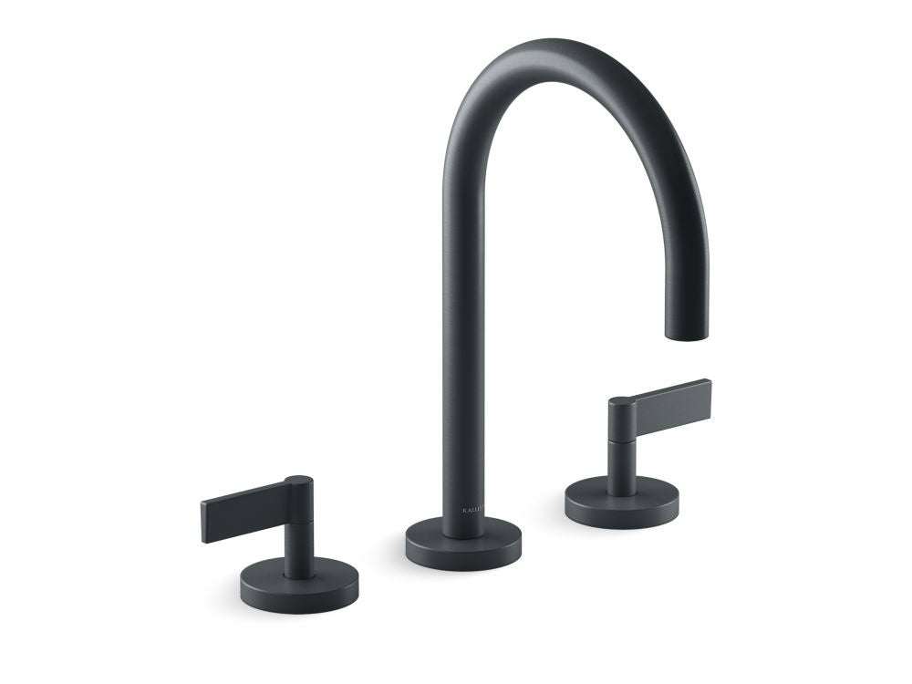 Kallista P24490-LV One Lavatory Bathroom Sink Faucet, Gooseneck, Lever Handles