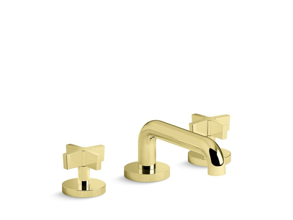 Kallista P24491-CR One Lavatory Bathroom Sink Faucet, Low Spout, Cross Handles