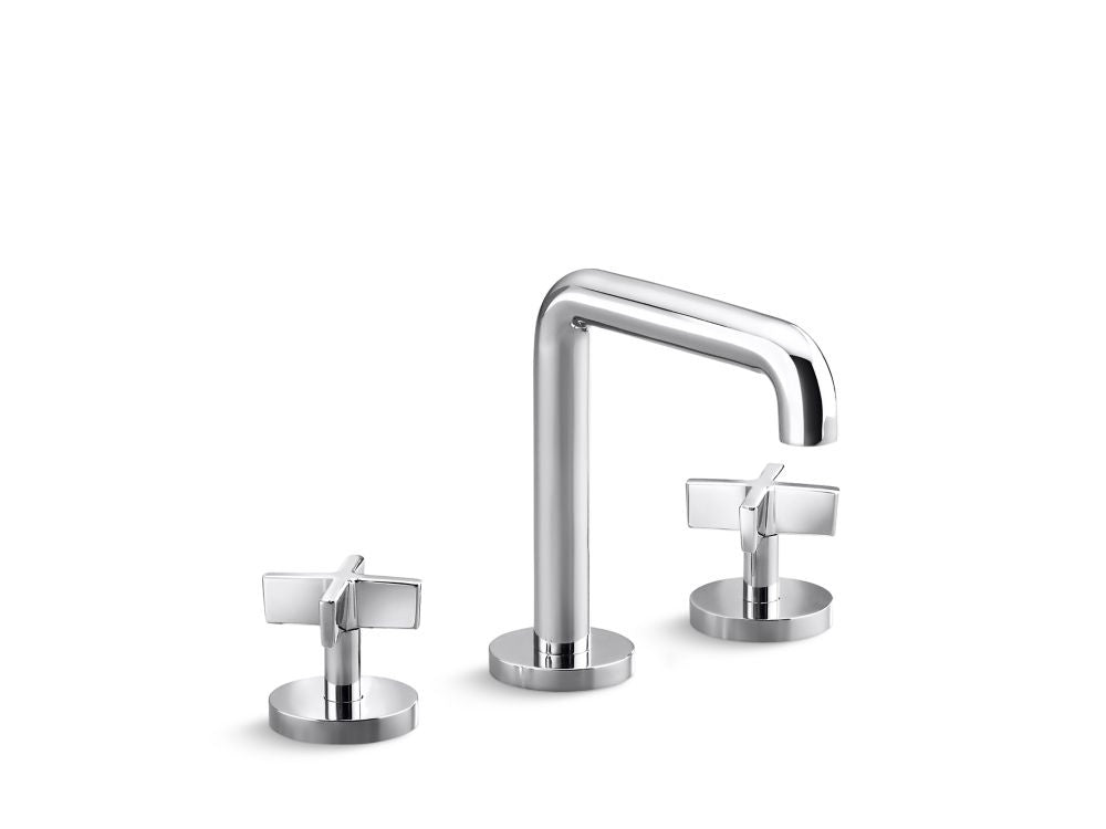 Kallista P24492-CR One Lavatory Bathroom Sink Faucet, Tall Spout, Cross Handles