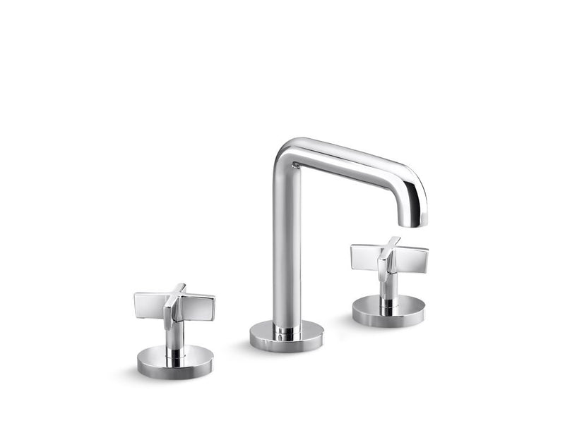 Kallista P24492-CR One Lavatory Bathroom Sink Faucet, Tall Spout, Cross Handles