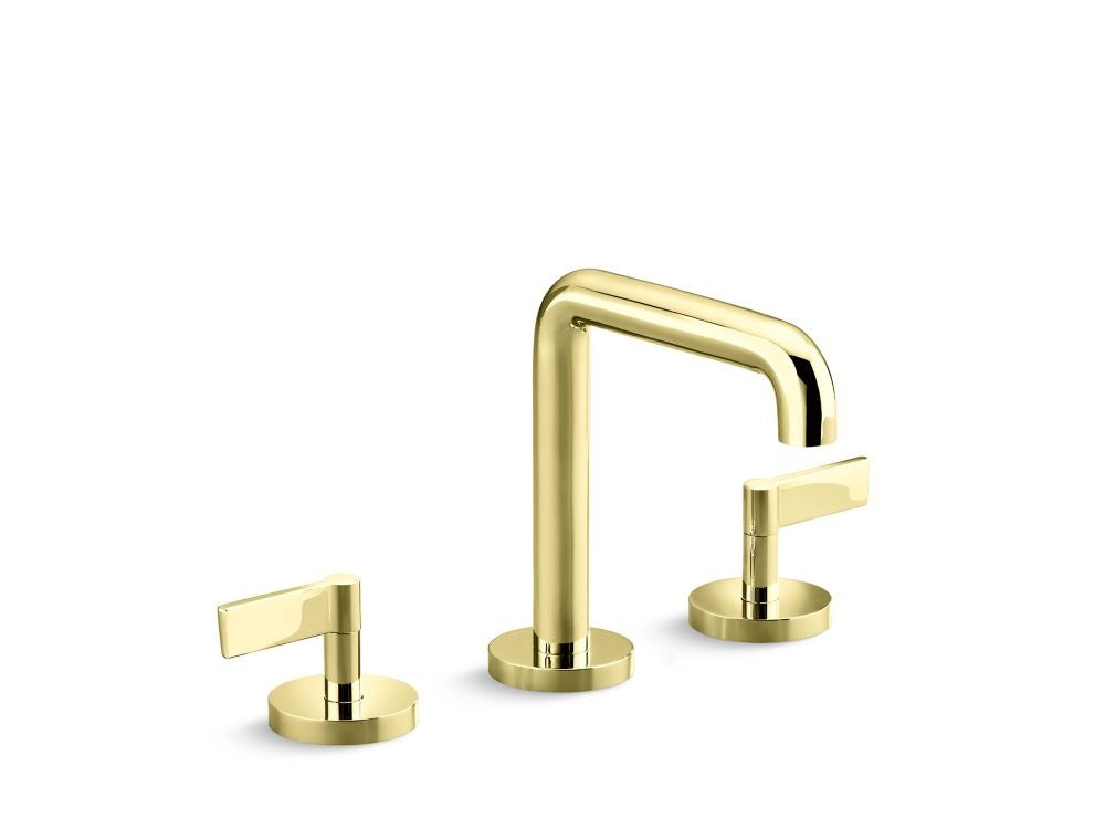 Kallista P24492-LV One Lavatory Bathroom Sink Faucet, Tall Spout, Lever Handles