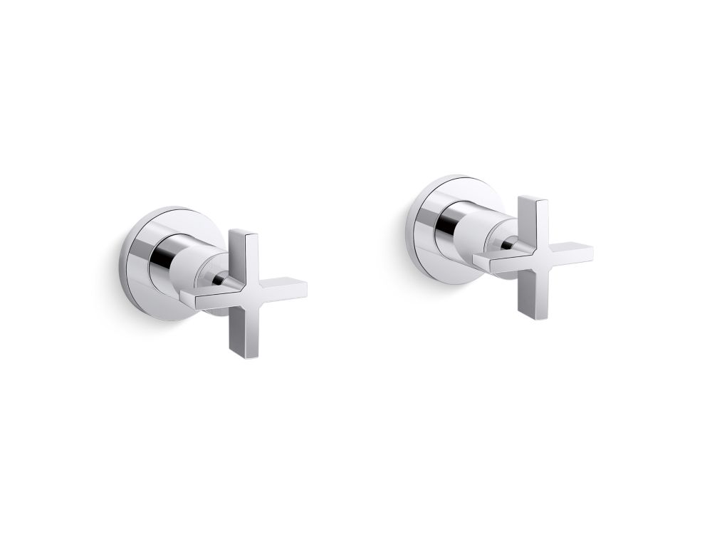 Kallista P24508-CR One Wall-Mount Bath Faucet Cross Handles
